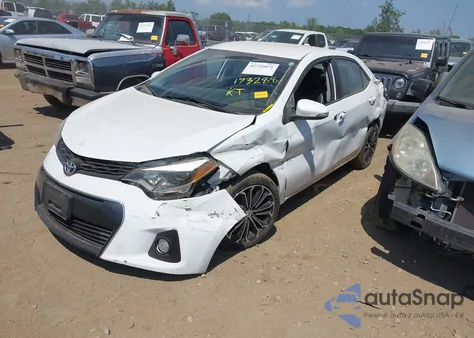 2014 Toyota Corolla S Plus из США, поврежденный, VIN 2T1BURHE0EC185133